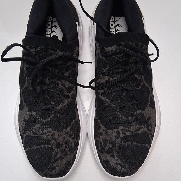 Sorel Shoes - Sorel Black and Gray Knit Sneakers